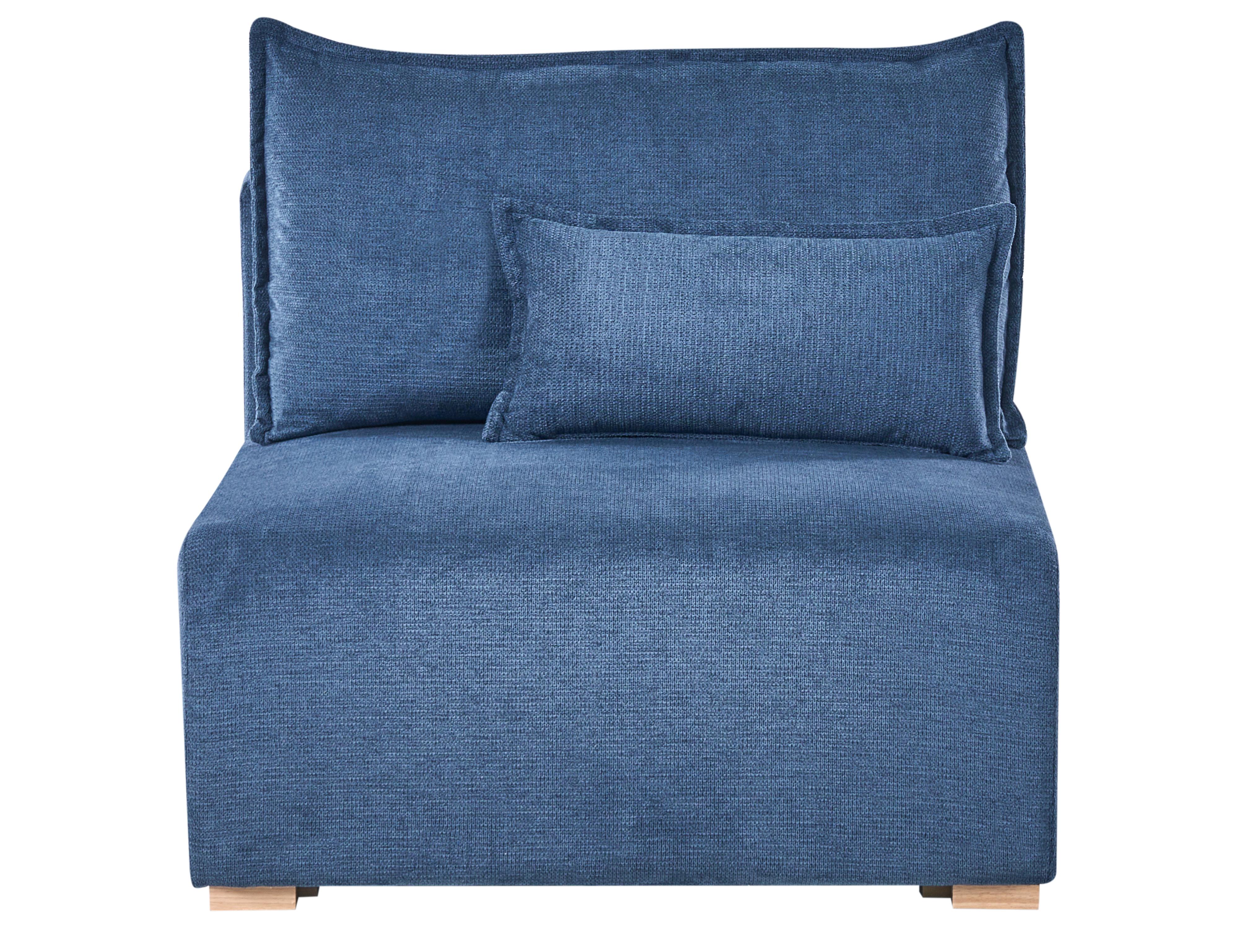 Modulaire hoekbank NERBO Stof Blauw linkszijdig