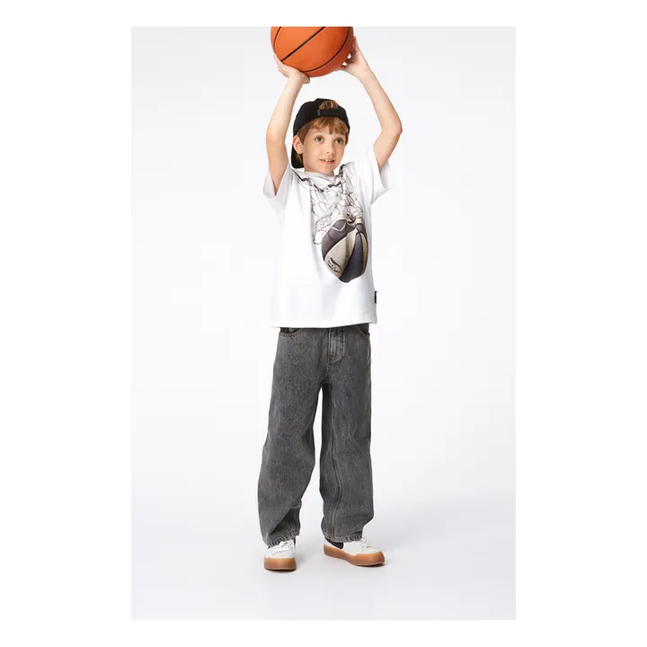 Molo T-Shirt Riley Basket Coton Bio | Blanc