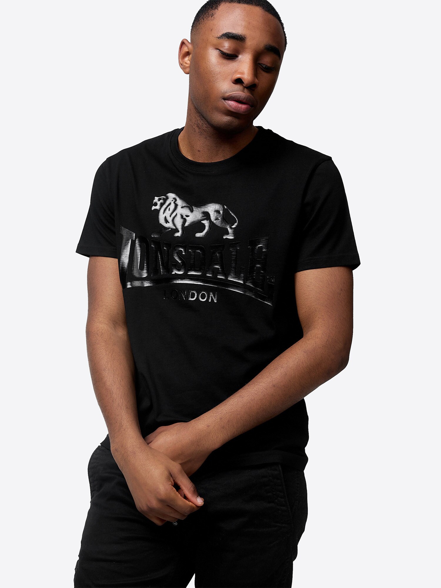 Lonsdale Herren T-Shirt normale Passform Doppelpack KELSO