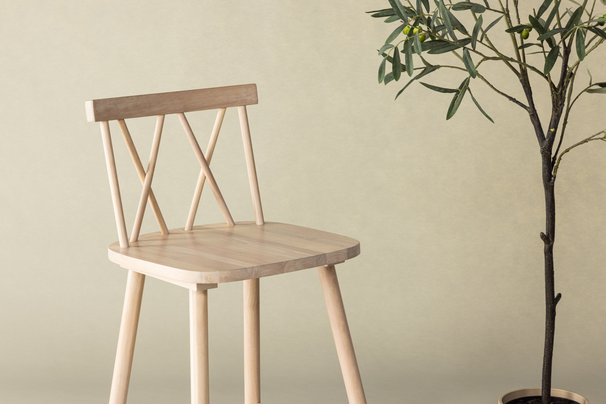 Kotiro Barkruk - Set van 2 - Licht Eiken