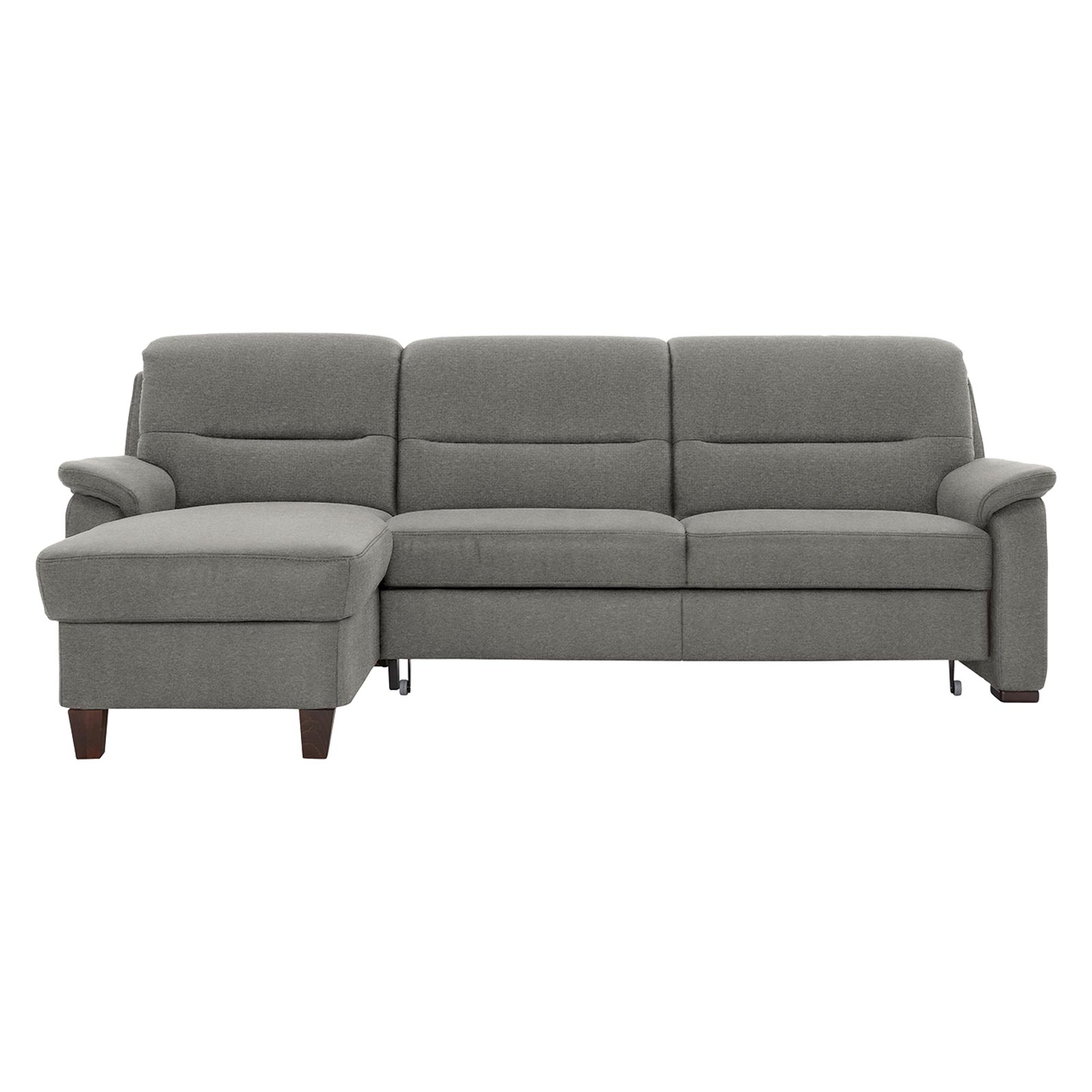 polsterpower Ecksofa - Belle silver - Basismodell - Recamiere links