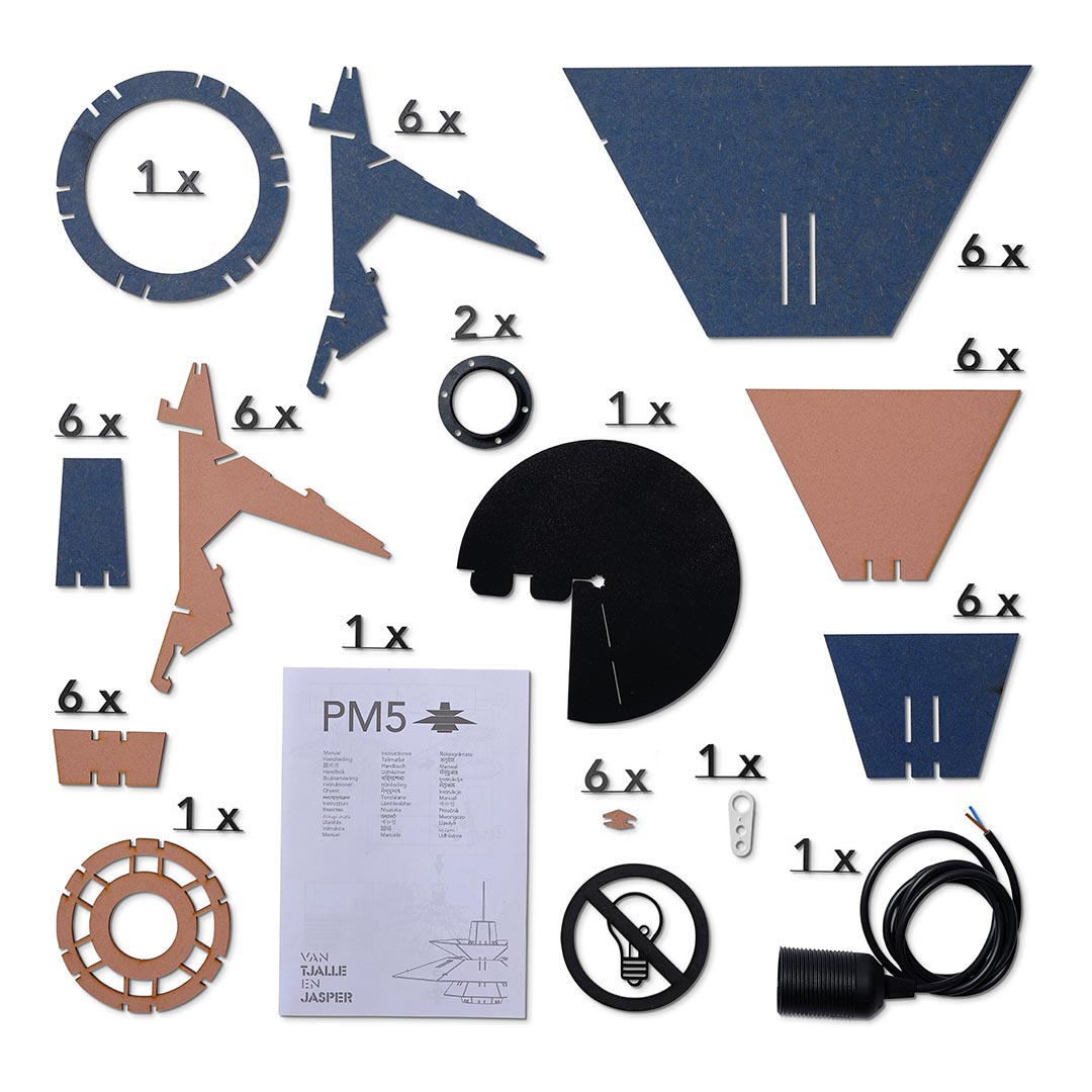 PM5 pendant lamp - Blue / Pink