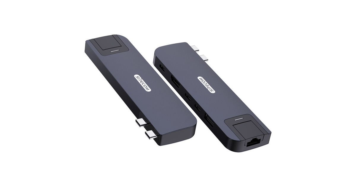 Sitecom6-in-2 MacBook Air Multiport Hub dockingstation  (Donkerblauw)