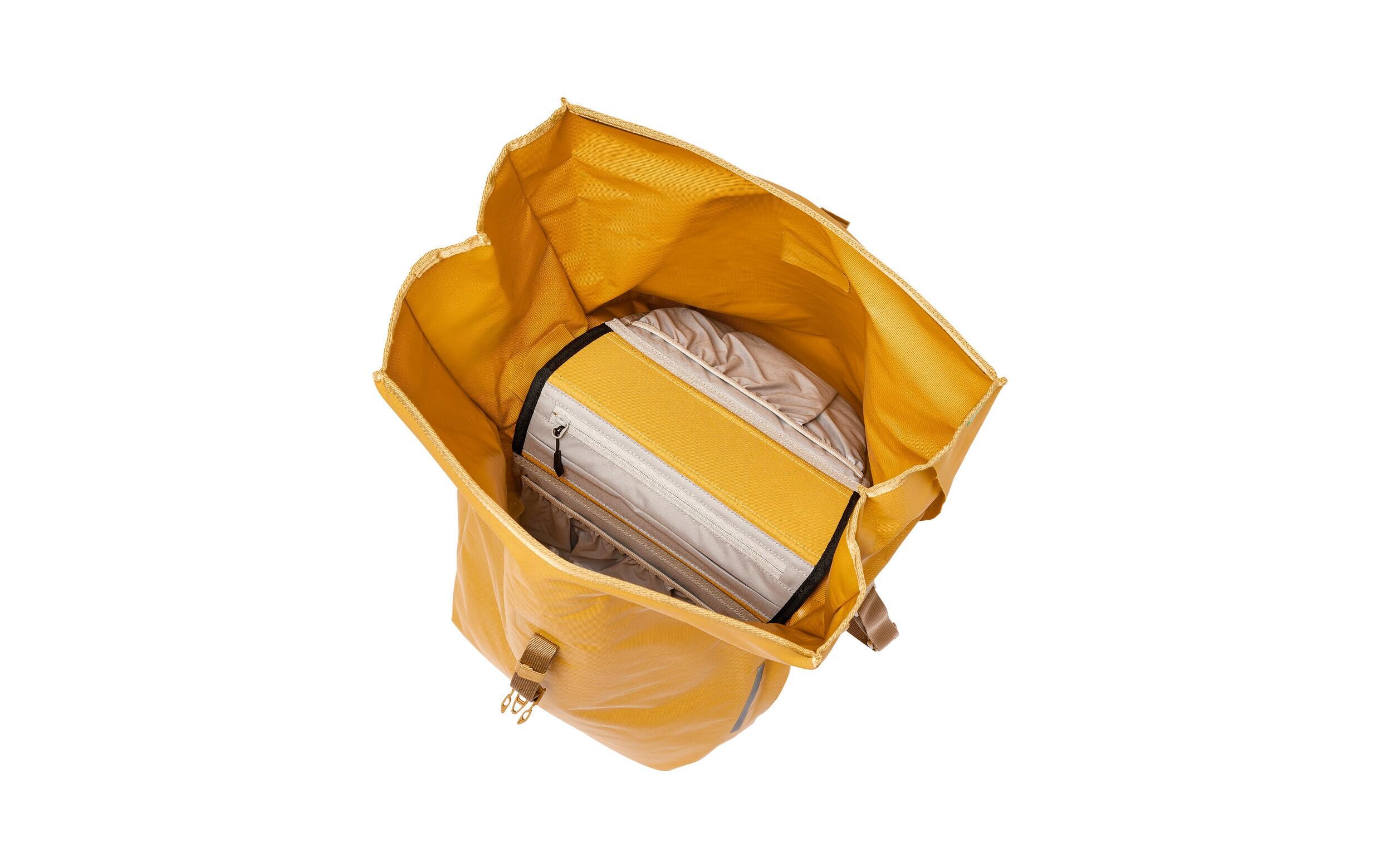 Hinterradtasche Proof Double UL Burnt Yellow<br>Doppel-Fahrradtasche