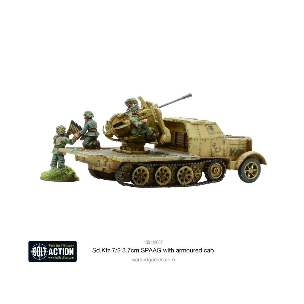 Bolt Action - German - Sd.Kfz 7/2 3.7cm SPAAG With Armoured Cab