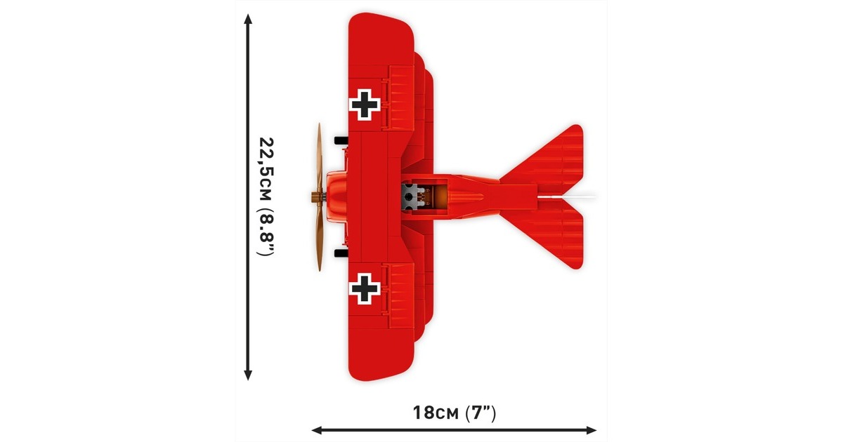 COBIHistorical Collection - Fokker Dr.1 Red Baron Constructiespeelgoed  (Schaal 1:32)