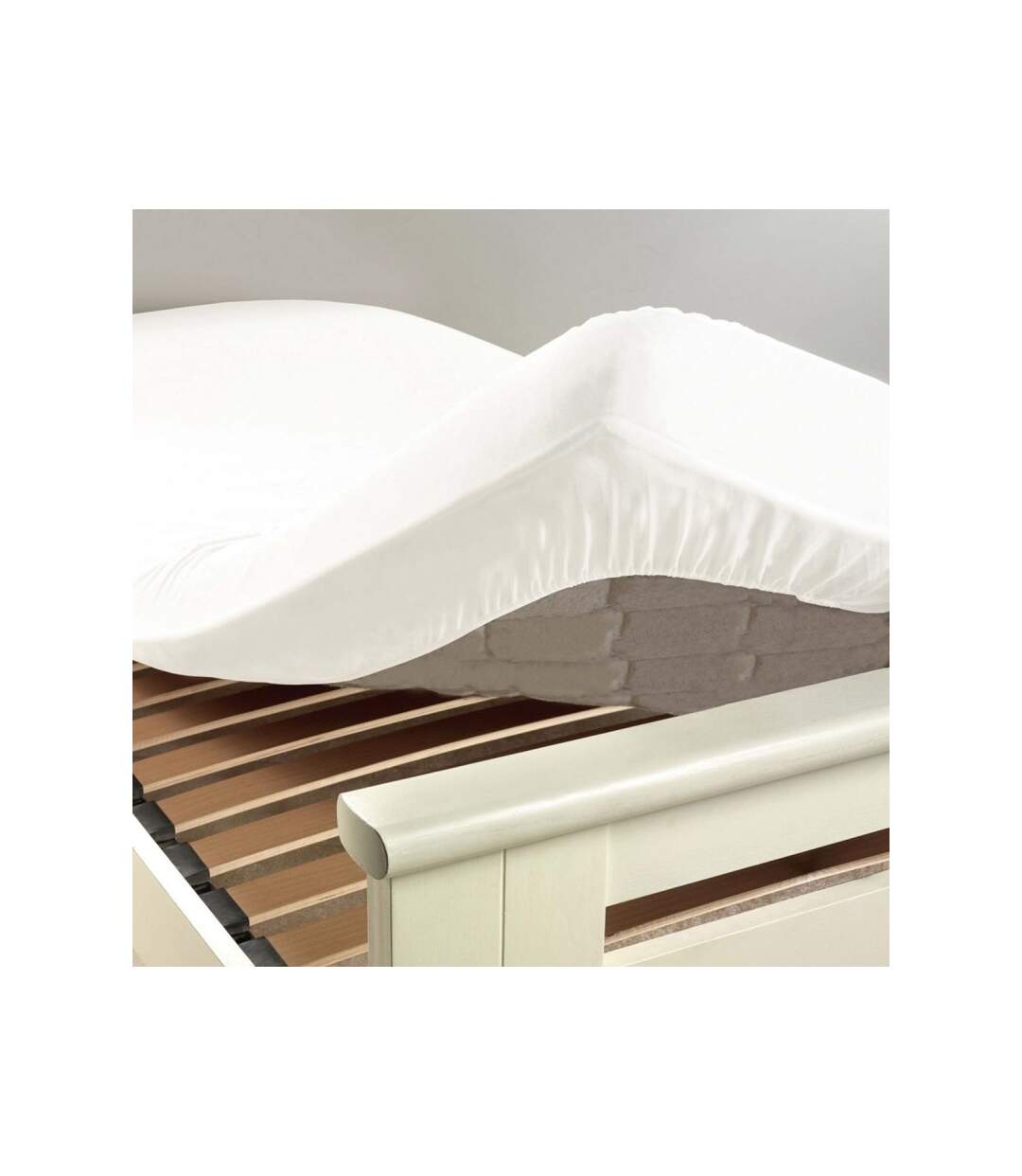 Drap Housse Lina 140x190cm Blanc