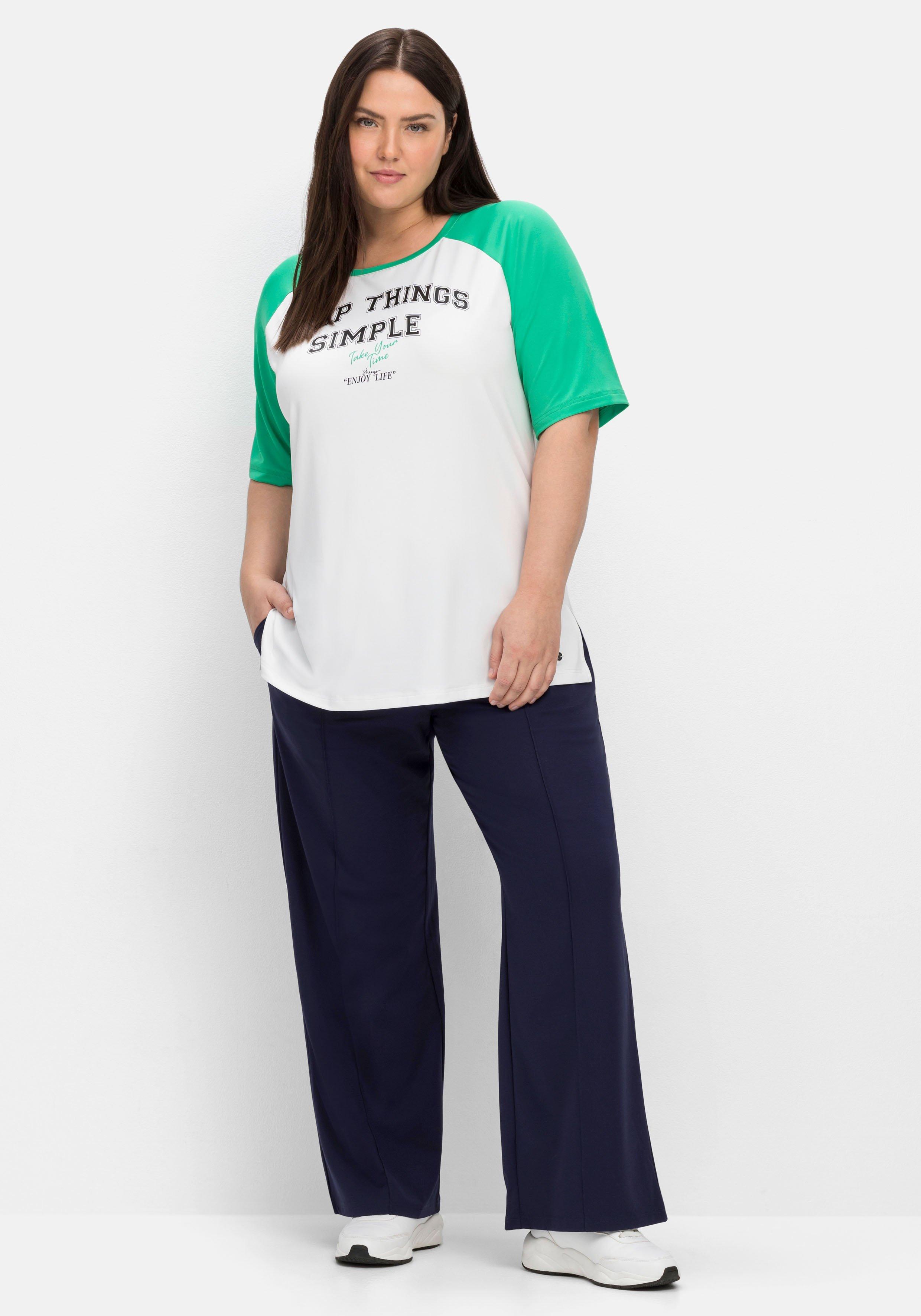 Funktionsshirt im College-Look, mit Raglanärmeln