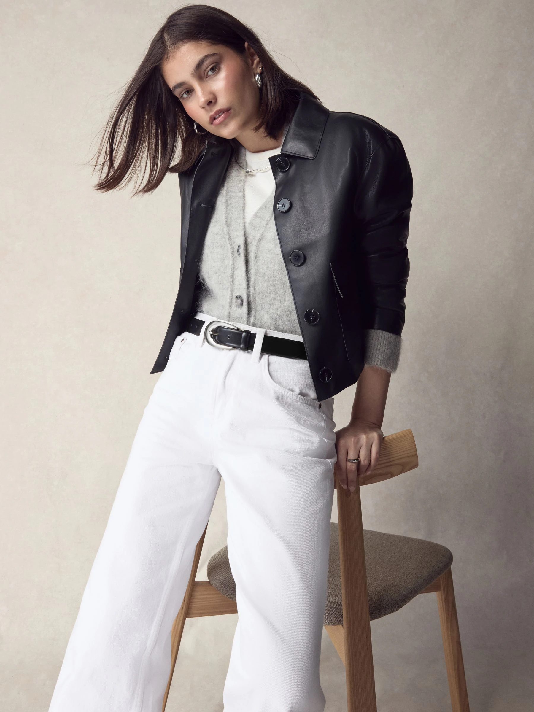 Zwart - N. Premium Made In Italië Plus-maten leren riem met gesp