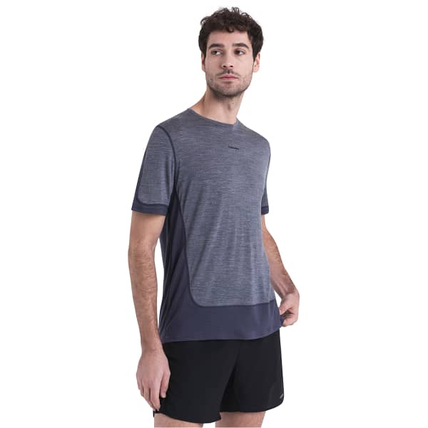 T-shirt randonnée ICEBREAKER M MERINO 125 ZONEKNIT ENERGY WIND SS TEE GRAPHITE/GRAPHITE HEATHER/CB