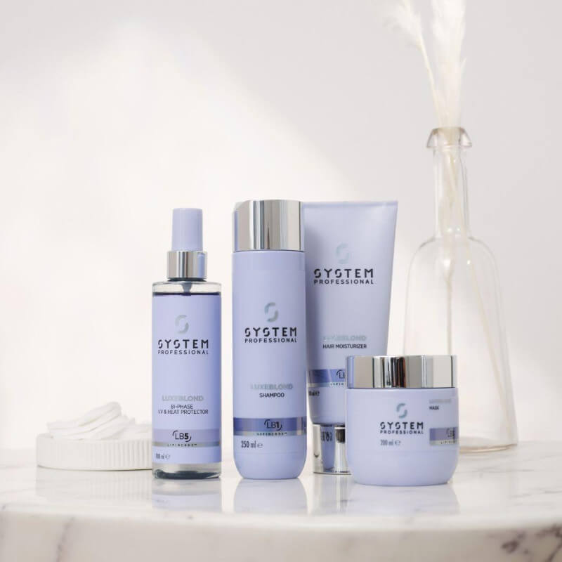 Routine LuxeBlond avec émulsion System Professional