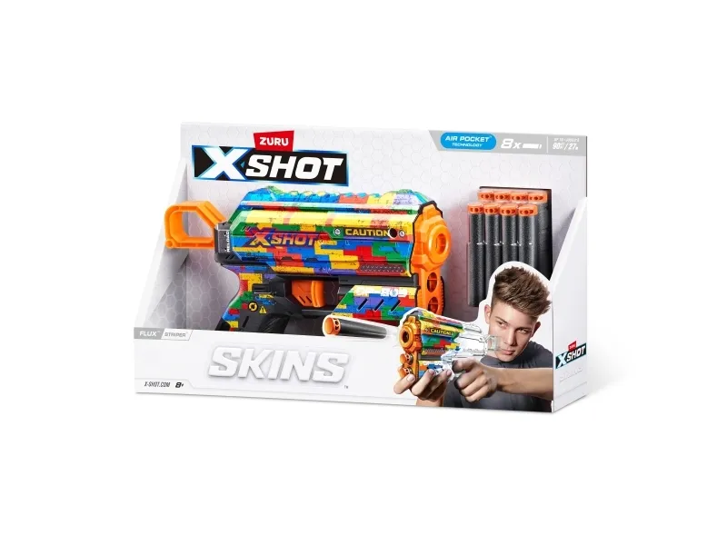 XSHOT legetøjsgevær Skins Flux, assorteret, 36516 (ZUR-36516)