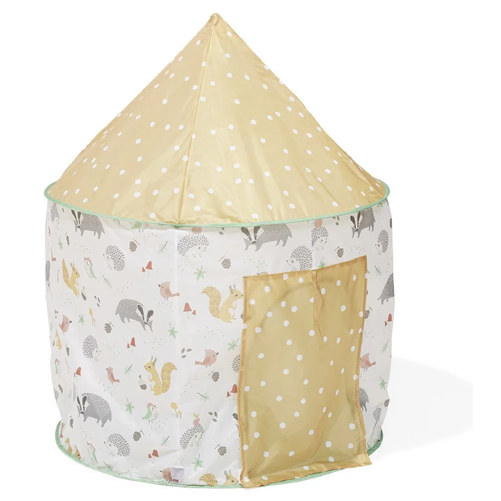 Tente ronde pop-up animaux de la forêt Ø100xH135cm