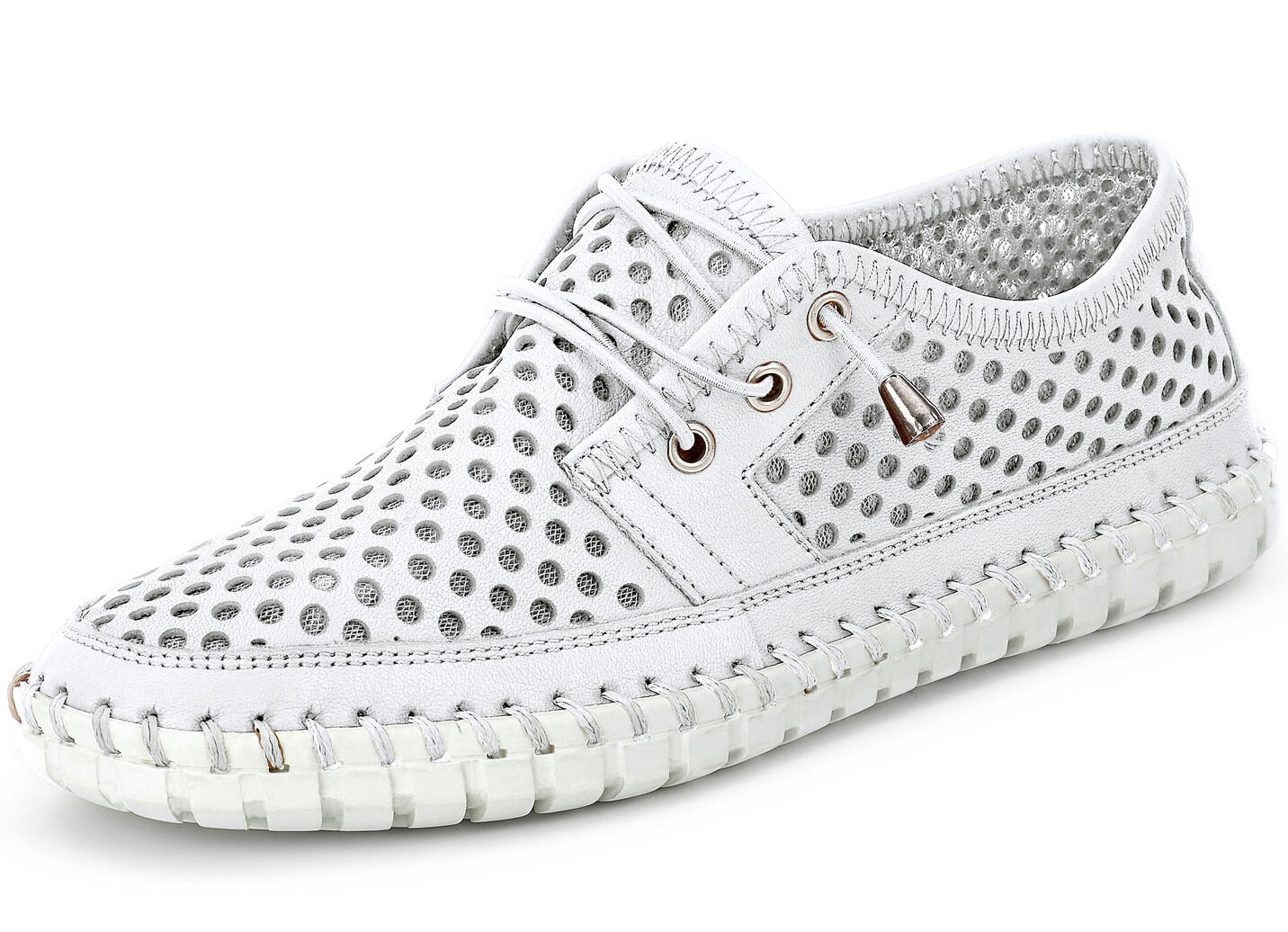 Gemini, sommerliche Damen-Schnürschuhe, Weite G, mit herausnehmbarem Fussbett