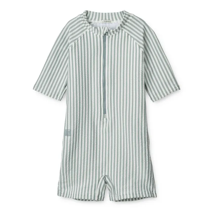 Liewood Combishort Anti-UV Max Seersucker | Vert Menthe