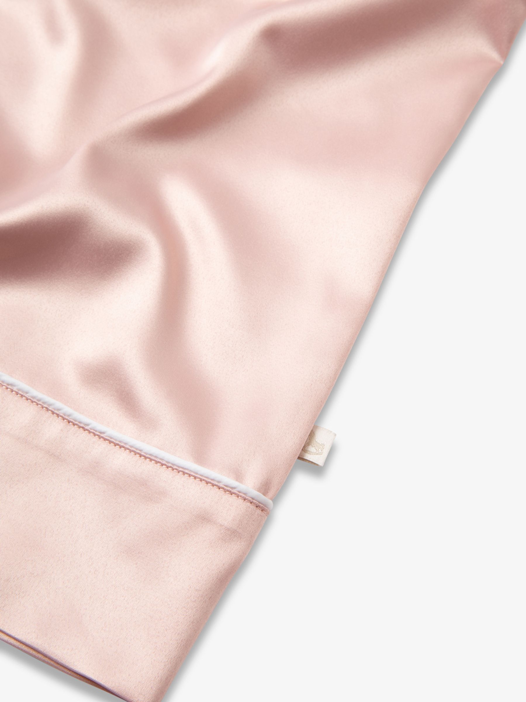 Roze - The Little Tailor Satijnen Pyjama met Knoopsluiting voor Kerstmis