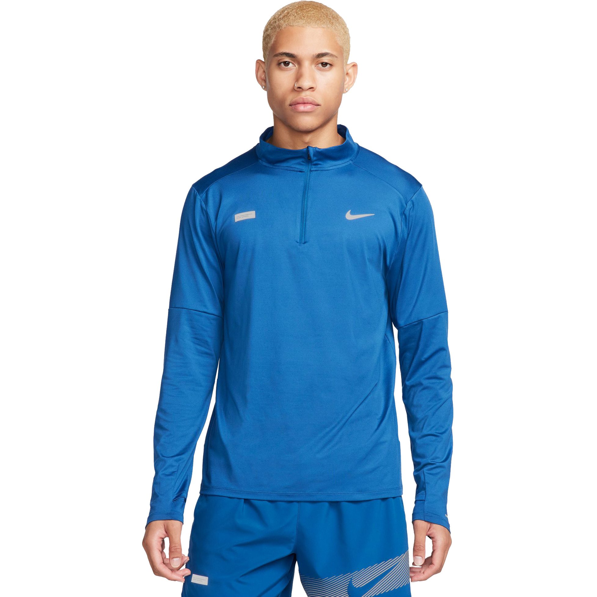 Nike Element Flash Dri-FIT 1/2-Zip Laufoberteil Herren court blue