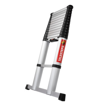 Telesteps Telescoopladder Eco Line 12 treden met stabiliteitsbalk