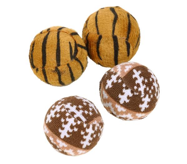 Dehner Lieblinge Spielbälle Safari, 4er-Set