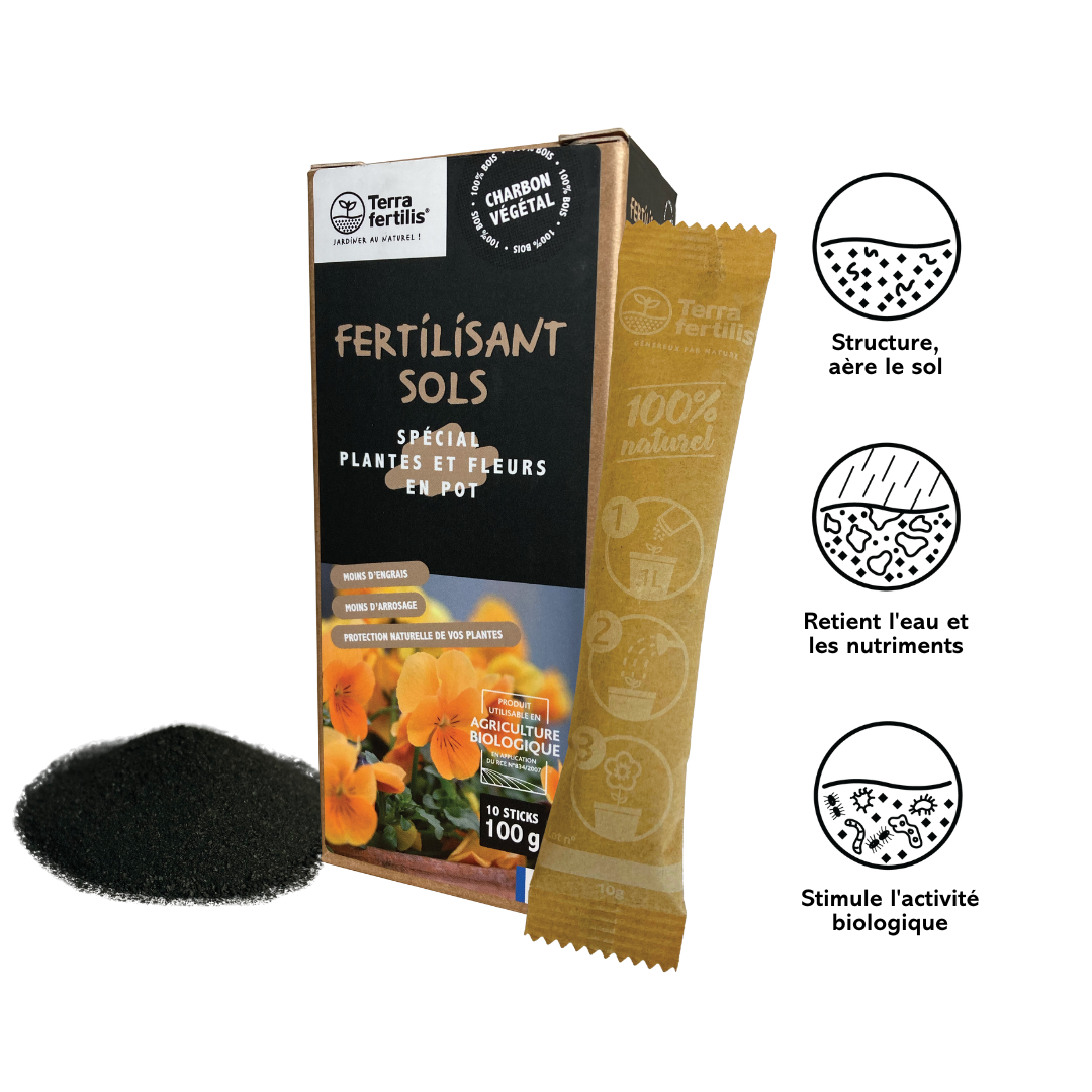 Crescilis - fertilisant sol - plantes & fleurs en pot - 100g