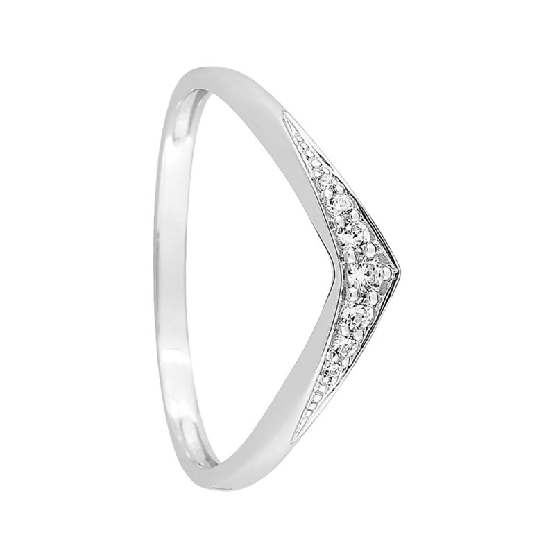 Bague Femme - Oxyde de zirconium - Or 9 Carats