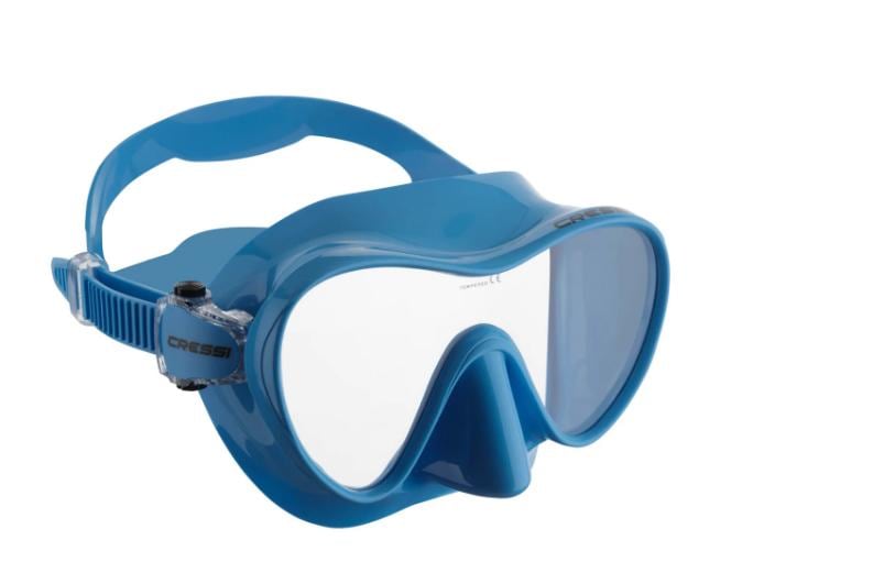 Tauchmaske F1 BlauRahmenlose Colorama-Tauchmaske.