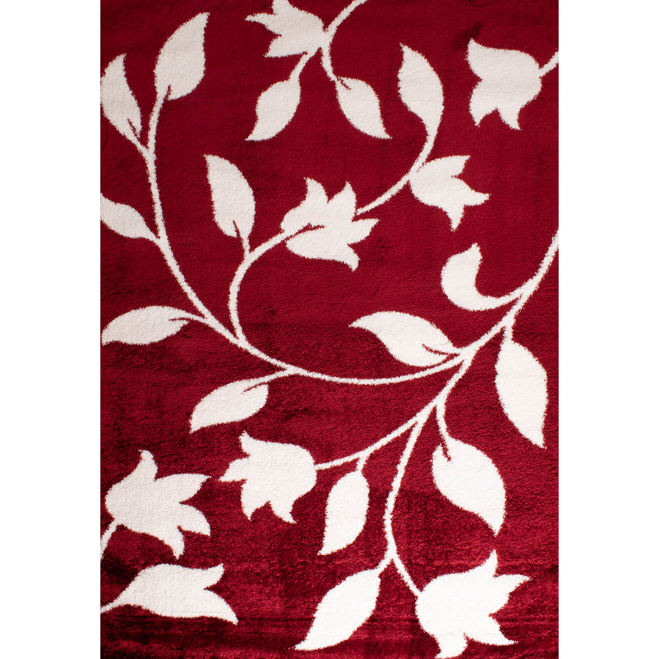 Nazar Rugs Tapis Shaggy doux Oslo 637 rouge - 200x290 cm