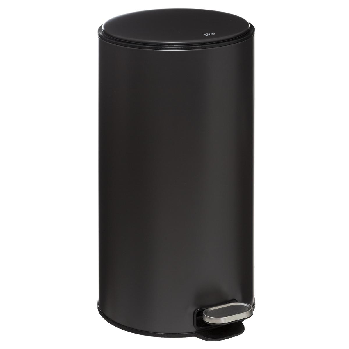 POUBELLE METAL 30L CHARBON DELTA