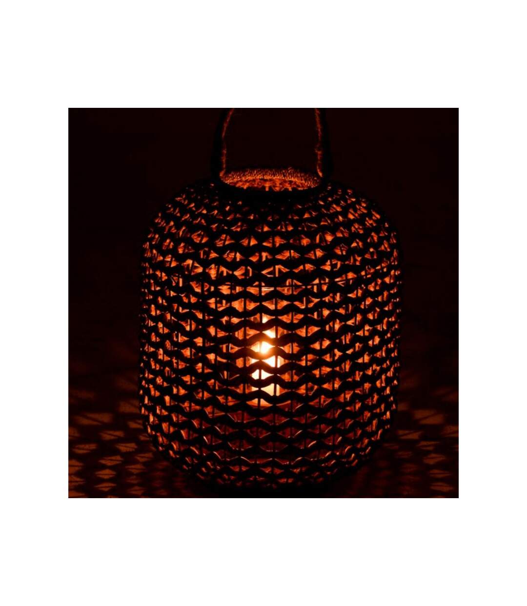 Paris Prix - Lanterne Ronde Déco lena 56cm Naturel