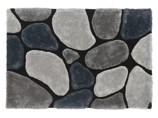 Tapis shaggy à poils longs - 200 x 290 cm - Gris - PIETRA