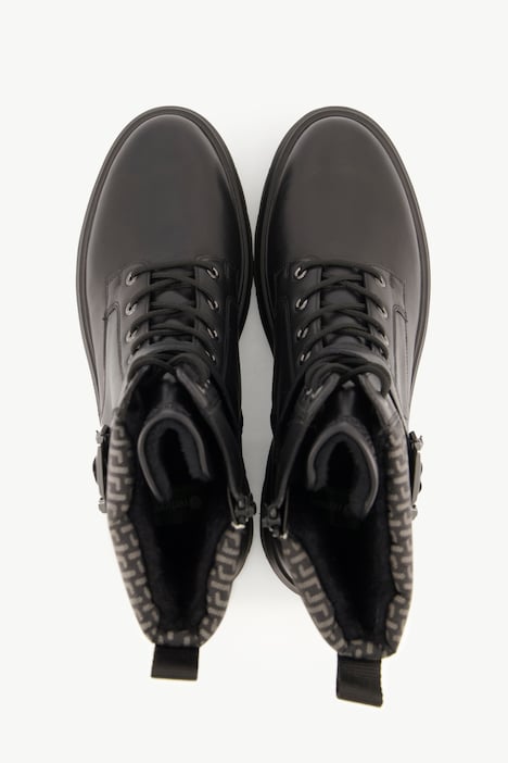 Remonte Leder-Bikerboots, Lammwollfutter, Zipper, Weite G