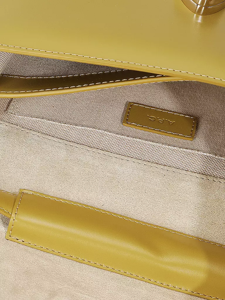 A.P.C. Ledertasche - Umhängetasche ASTRA Small olive