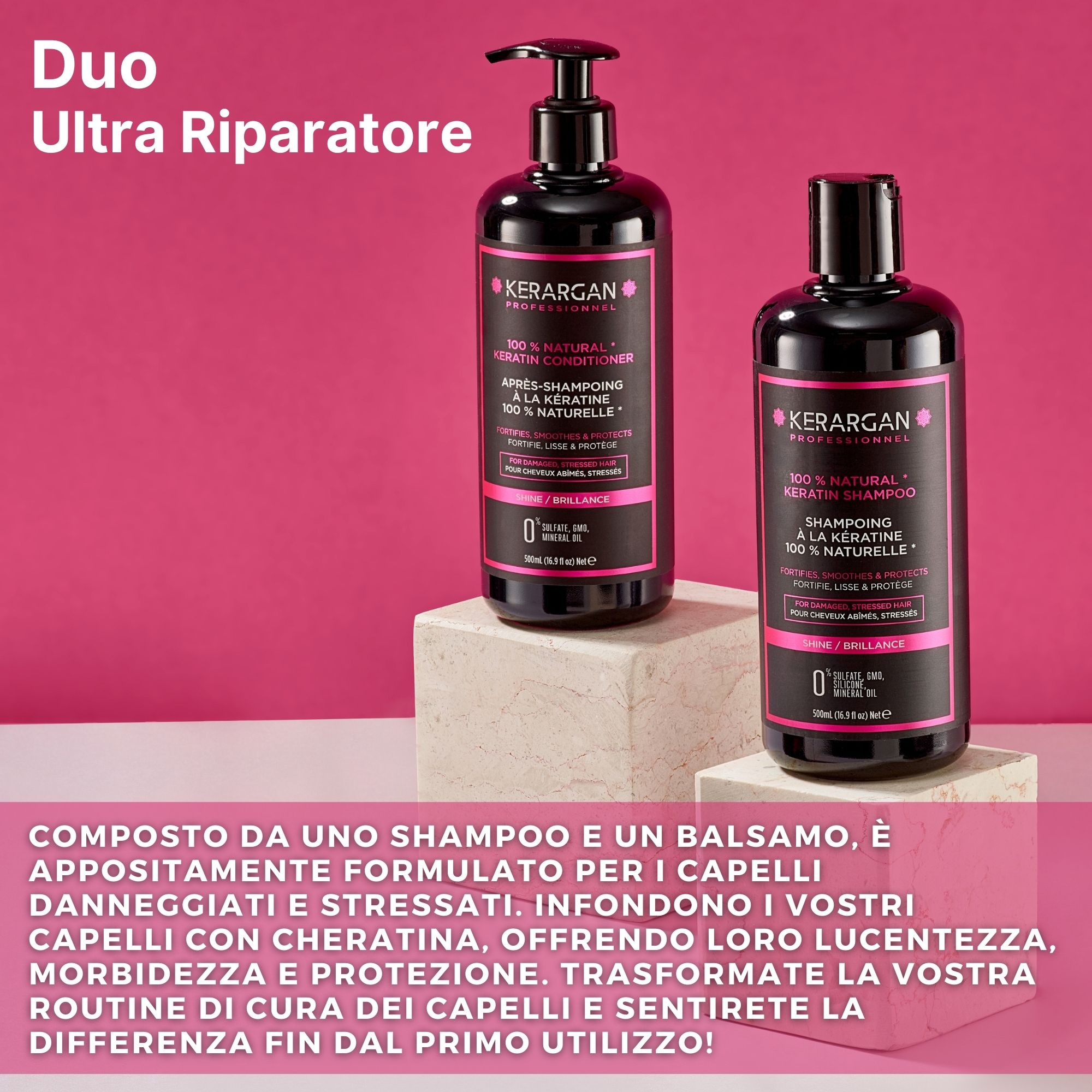Kerargan - Duo Shampoo & Spülung mit Keratin