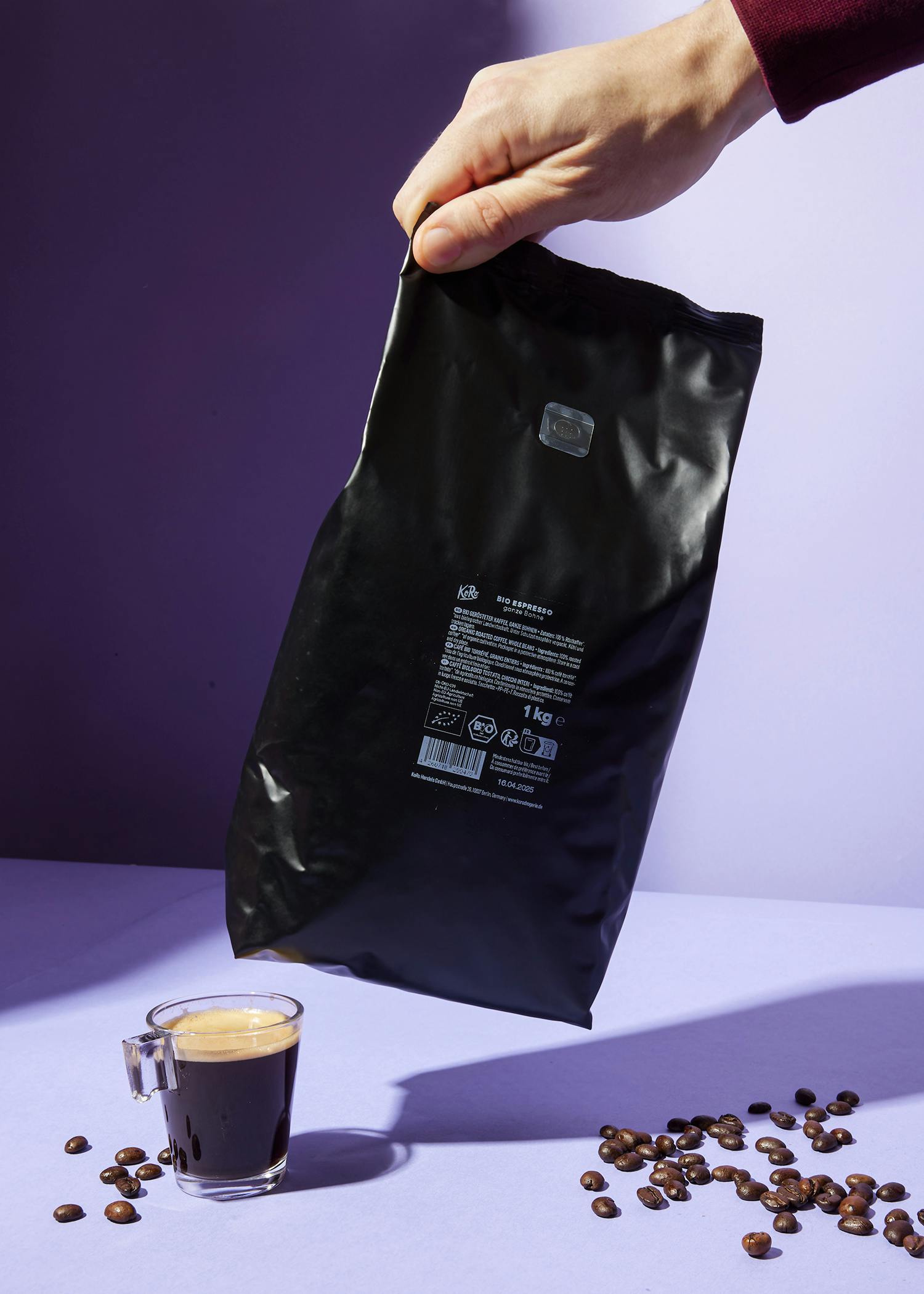 Bio Espresso ganze Bohne 1 kg