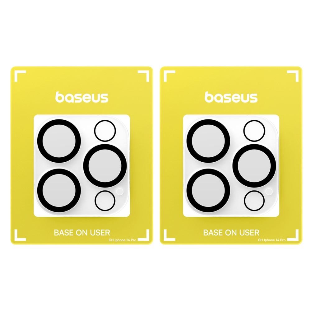 (2er Set) iPhone 15 Pro / iPhone 15 Pro Max Kamera Objektiv Protector Vollschutz Panzer Glas - Transparent