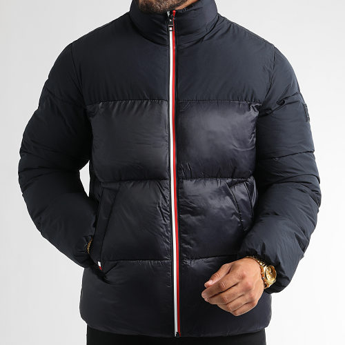 Doudoune Zippée Tech Sand Collar 7586 Bleu Marine