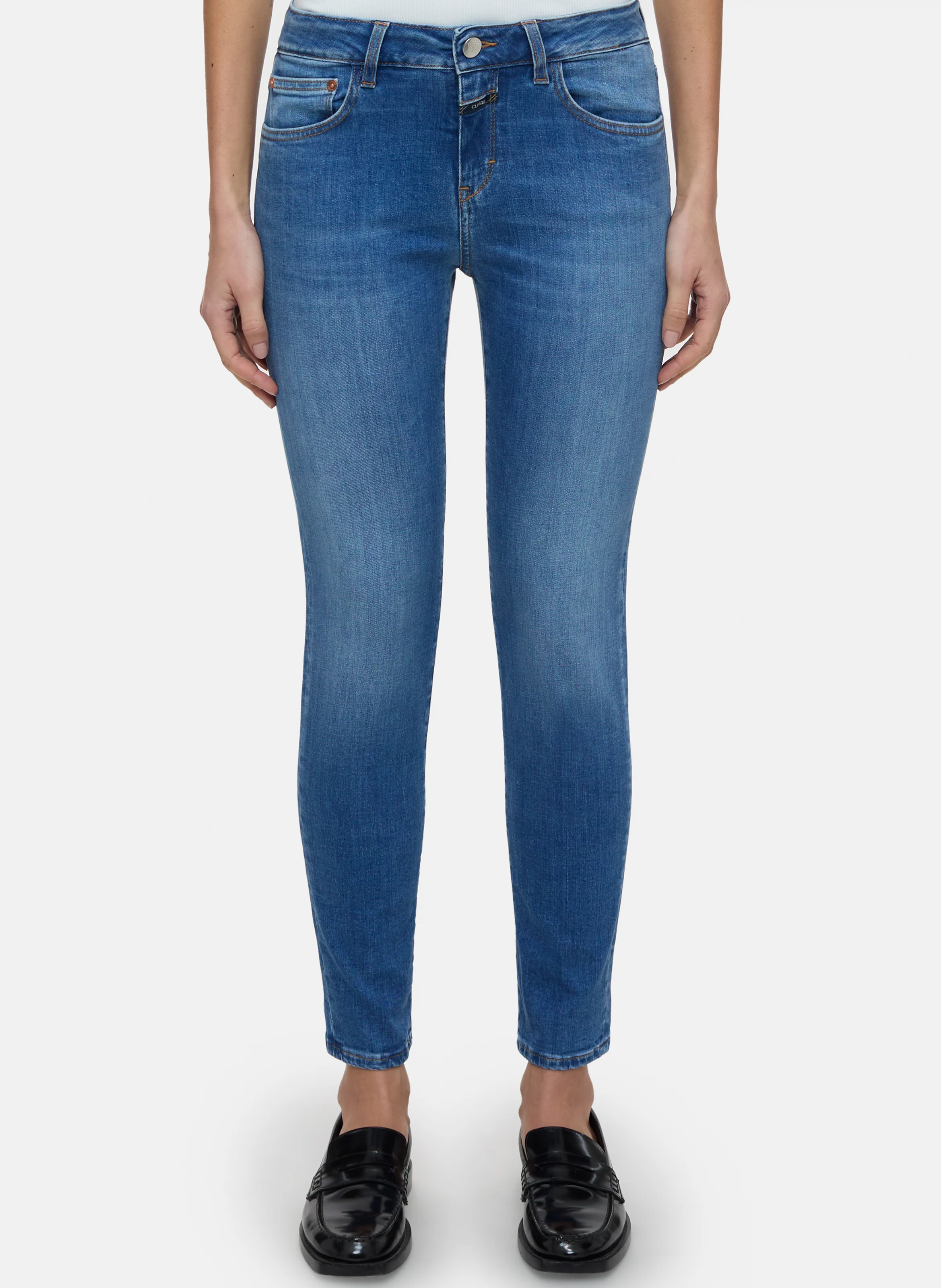 BAKER - Jean slim-fit en coton bio mélangé | Bleu