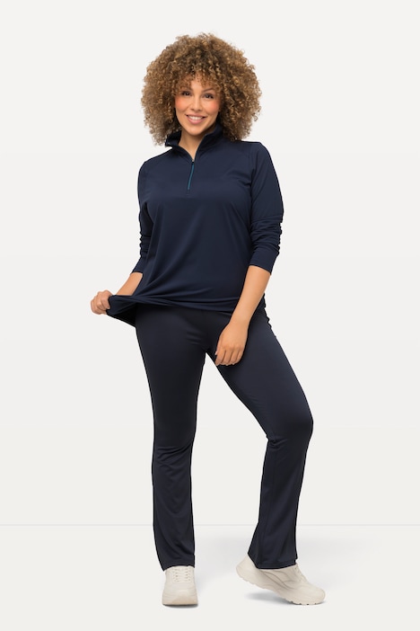 Sport-Leggings, Bodyforming-Bund, ausgestelltes Bein