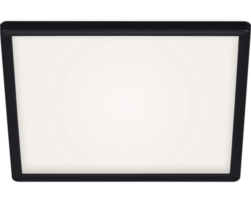 LED plafondlamp 18W 2400 lm 4000K 29,3x29,3 cm Slank zwart + Achtergrondverlichting