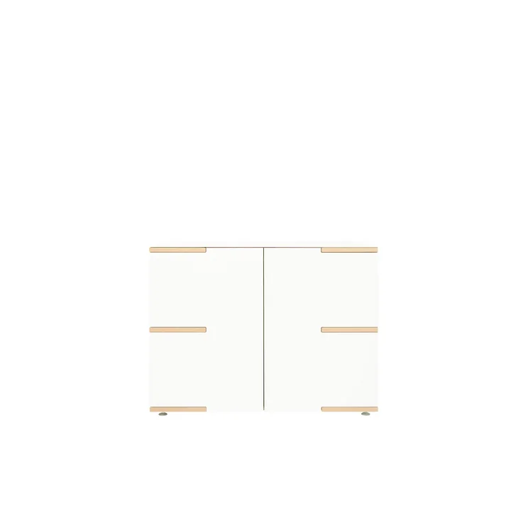 Tojo - stau Sideboard low, 100 x 75 cm, weiss