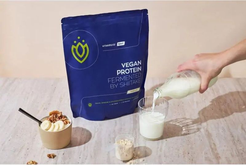 Eiwitpreparaat - Vanille - Plantaardig - Vitakruid Vegan Protein Fermented by Shiitake
