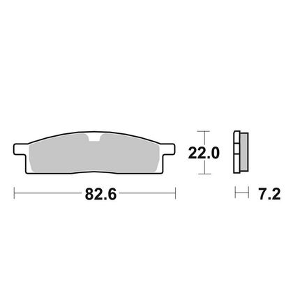 Plaquettes de freins SBS 589SI Sinter Métal Fritté Racing avant