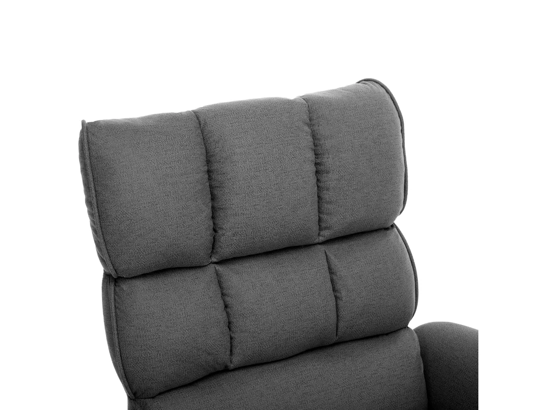 Fauteuil electrique avec télécommande - avec sac de rangement - Gris