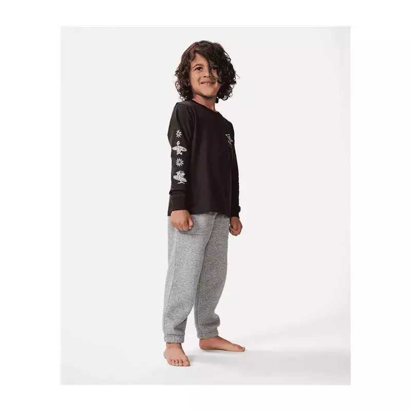 Teeshirt junior RIPCURL Shred Town Ls Tee - Boy Washed Black 45019