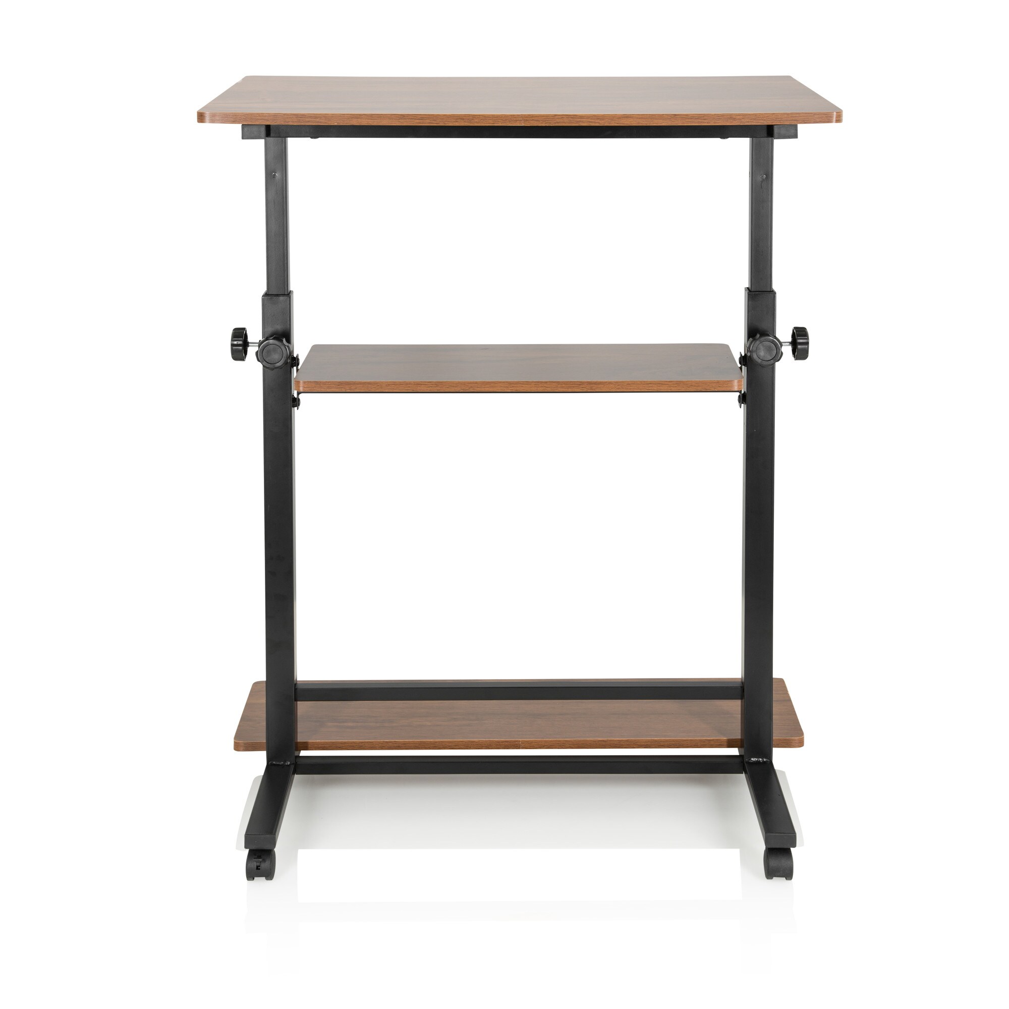 Stehschreibtisch WORKSTATION II Melaminharzbeschichtete Spanplatte, Gestell pulverbeschichteter Stahl hjh OFFICE