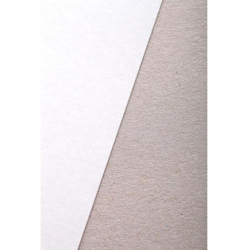 Carton Mi-fin 1,0mm 10F 50x65cm 600g - Blanc et gris