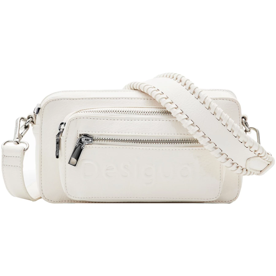 Desigual Half Logo 24 Cambridge 2.0 - Schultertasche 22 cm white