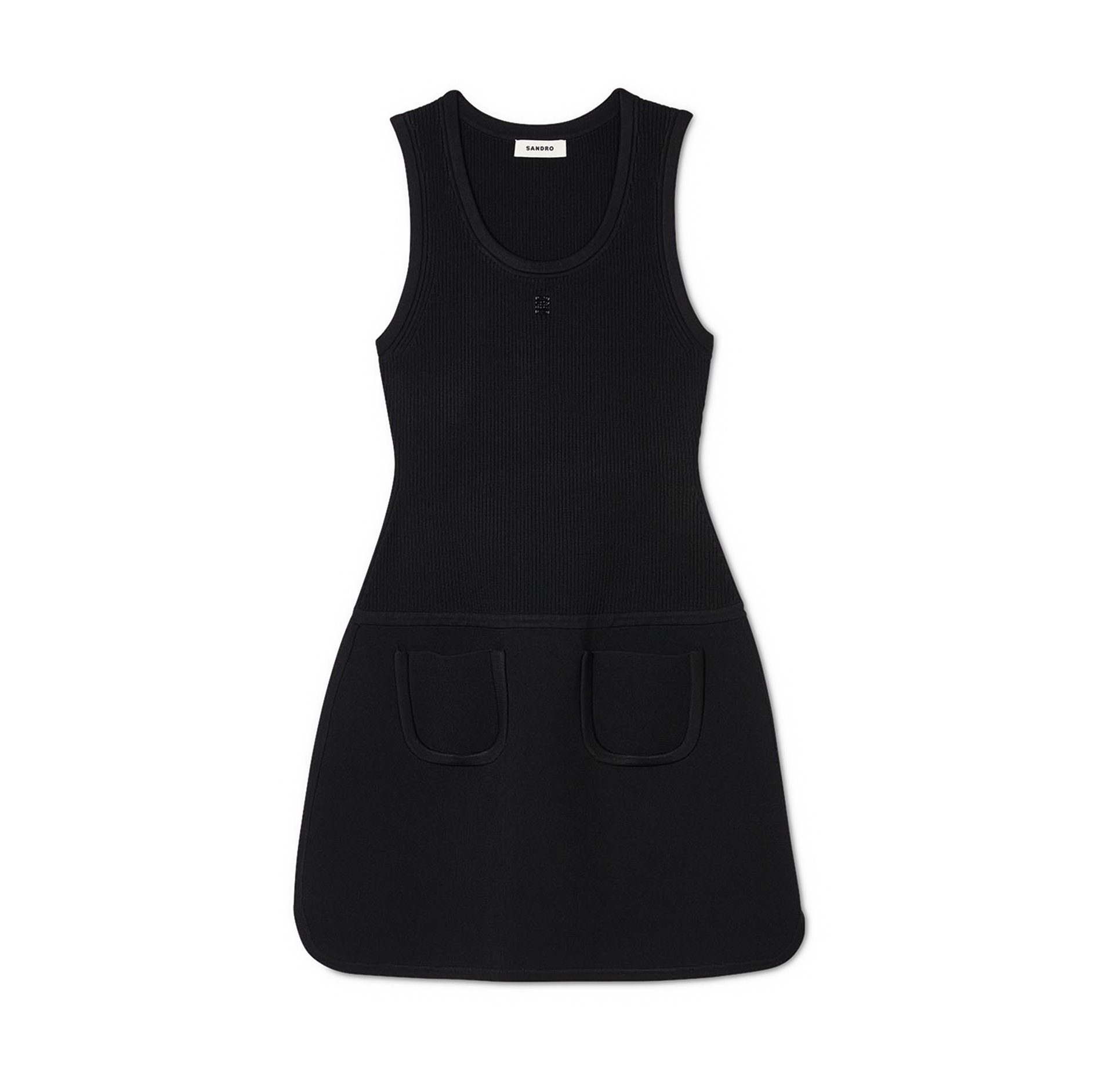 Robe courte débardeur| Noir