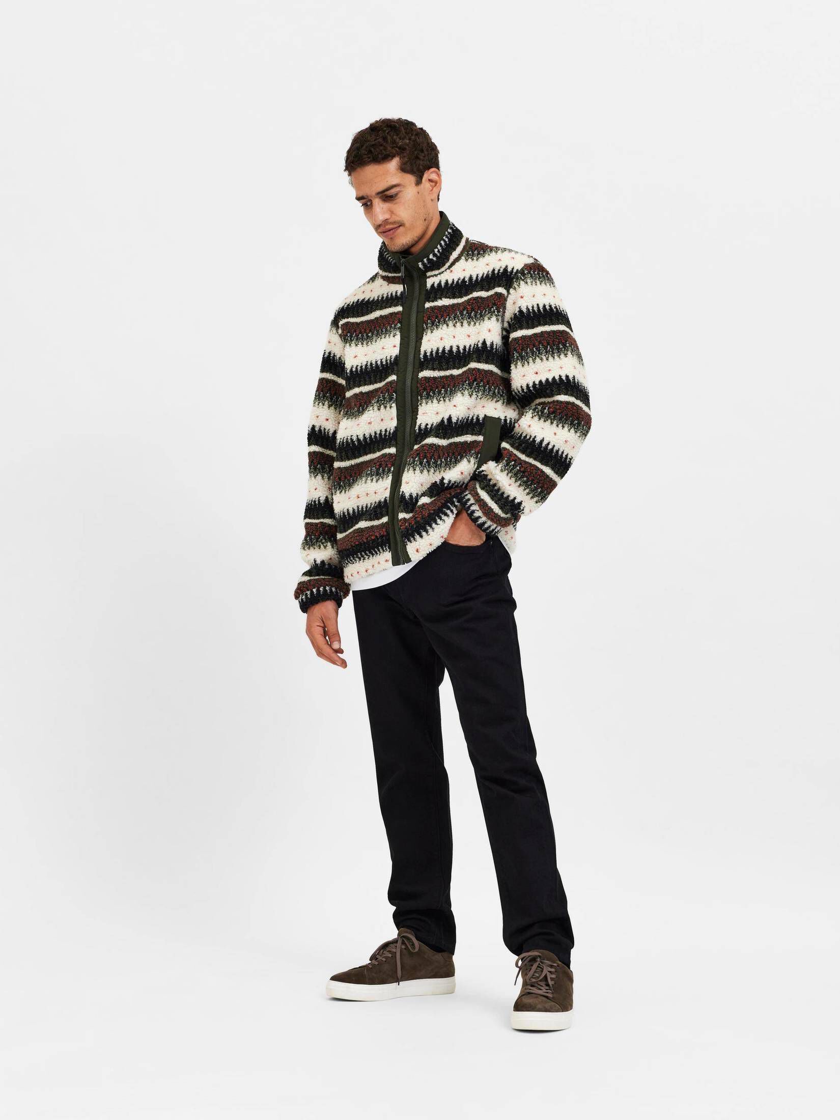 Selected Homme| Herren Fleecejacke SLHCHINOOK FLEECE JACKET W