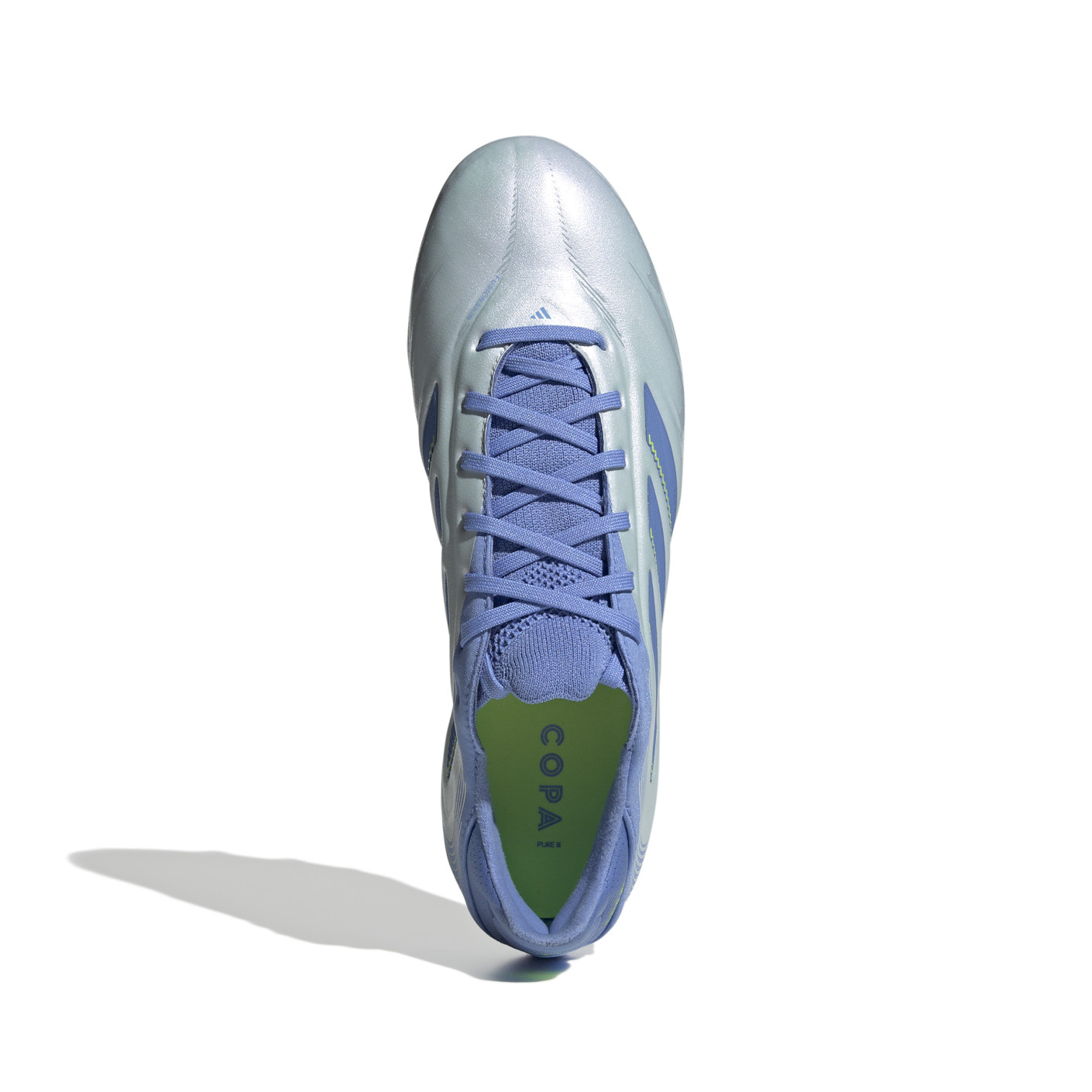 Adidas Copa Pure III Pro Gras Voetbalschoenen (FG) Blauw Grijs Neongeel